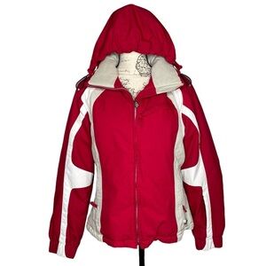 NILS Ski coat snowboarding jacket red white women’s size 12 winter outdoors